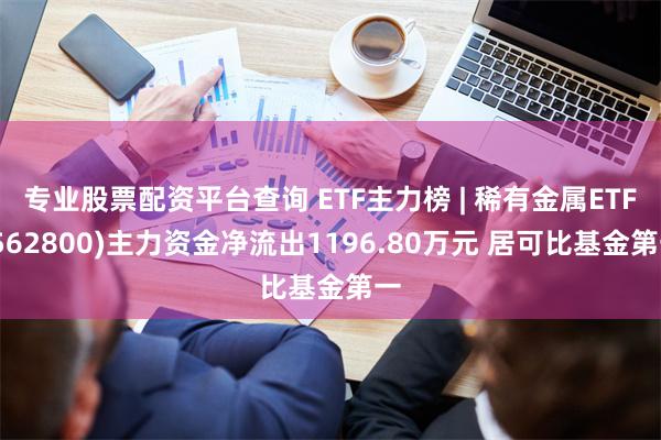 专业股票配资平台查询 ETF主力榜 | 稀有金属ETF(562800)主力资金净流出1196.80万元 居可比基金第一