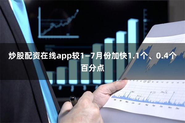 炒股配资在线app较1—7月份加快1.1个、0.4个百分点